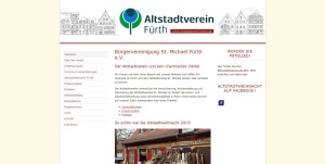 Neuer Internetauftritt: Das Texthaus konzipiert und realisiert den Relaunch des Altstadtvereins Fürth.