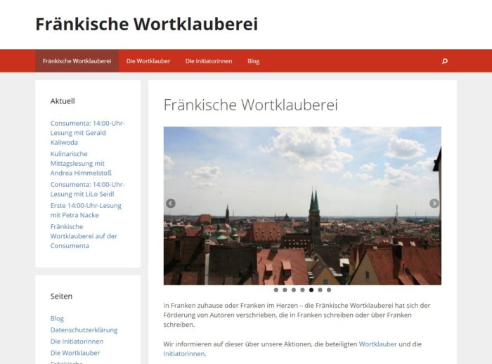 Die neue Website der Fränkischen Wortlauberei