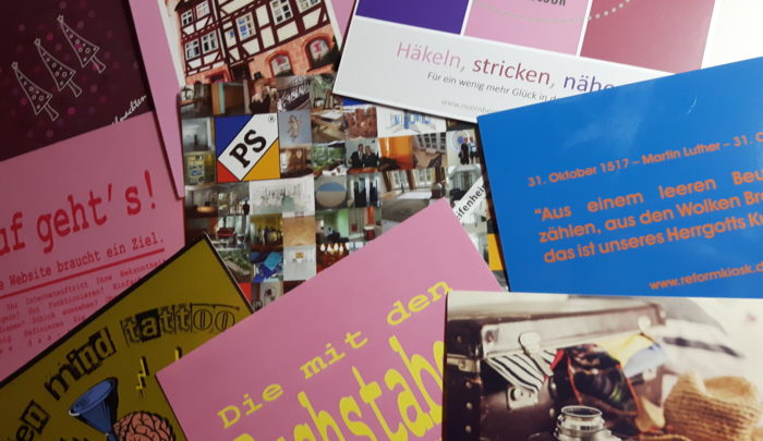 Werbepostkarten Wirkungsvolle und preiswerte Werbung aus Nürnberg