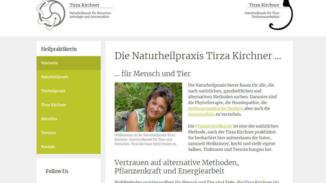 Neue Website für unsere Kundin Tirza Kirchner - Internetseiten günstig erstellen