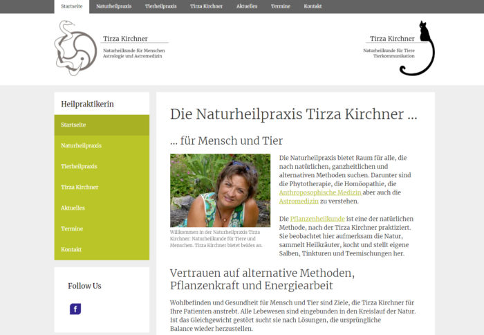 Neue Website für unsere Kundin Tirza Kirchner