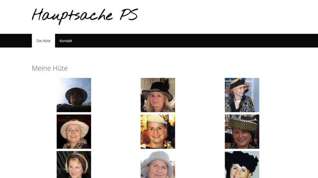 Screenshot der Website Hauptsache PS - Internetseiten günstig erstellen