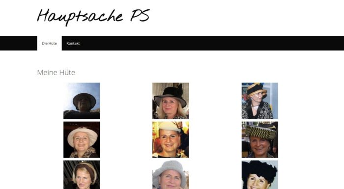 Screenshot der Website Hauptsache PS